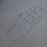 Hand Contour Line Drawing